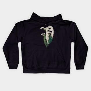 MONSTERA LANIATA VARIEGATA Kids Hoodie